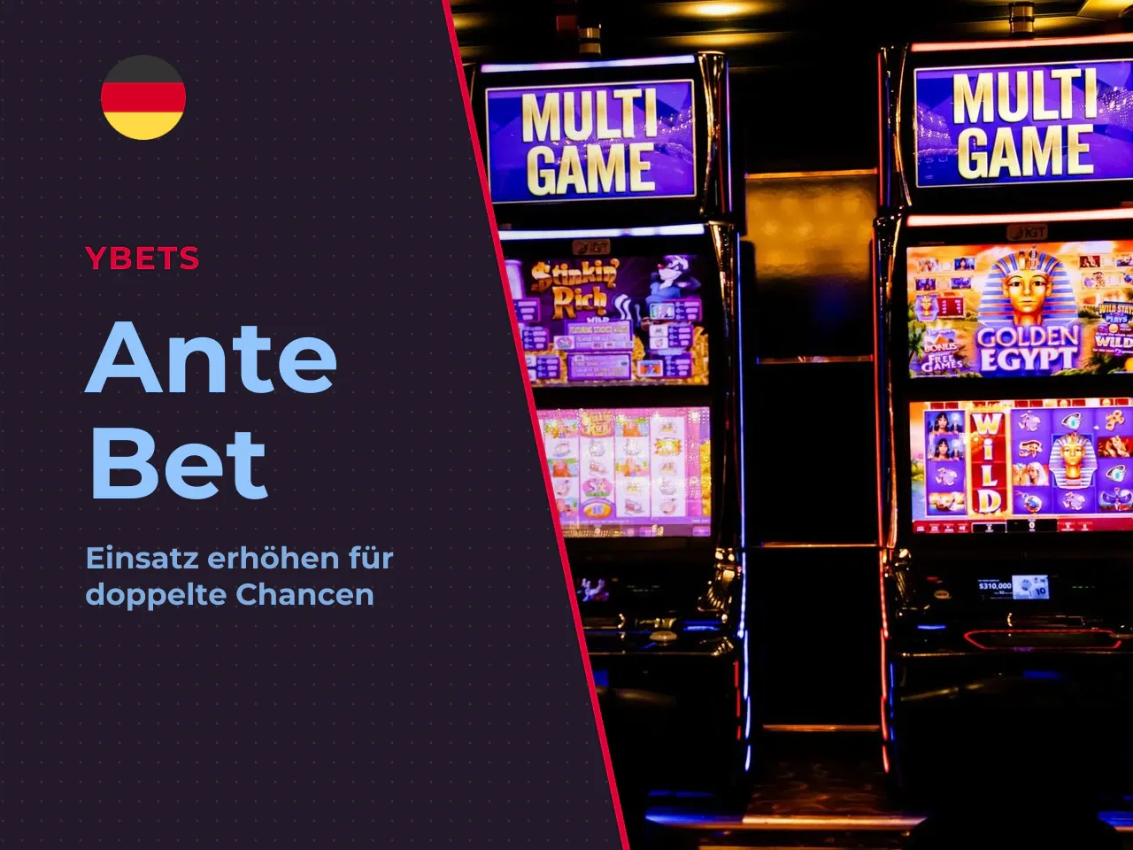 Ante Bet Option Einsatzerhöhung für doppelte