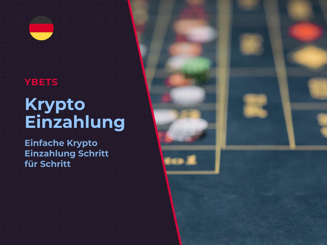 Schritt-für-Schritt-Anleitung Kryptowährungen bei Ybets einzahlen. 1