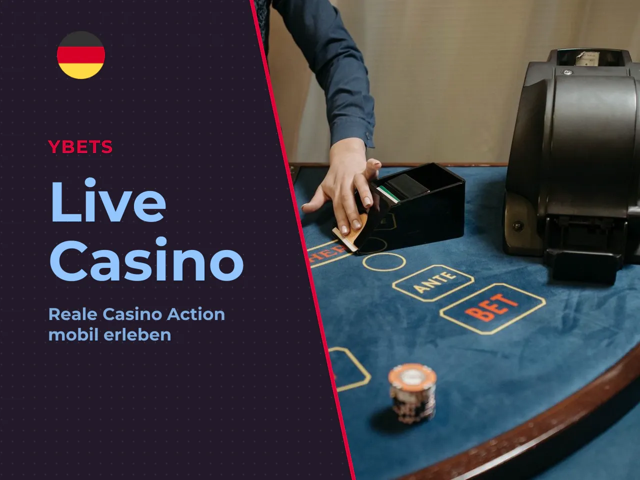 Live casino in der mobilen Version