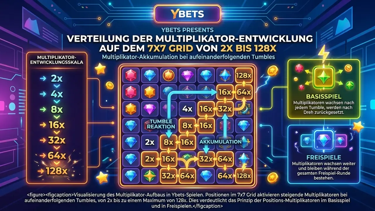 Sugar Rush Multiplikator Felder Raster Schema
