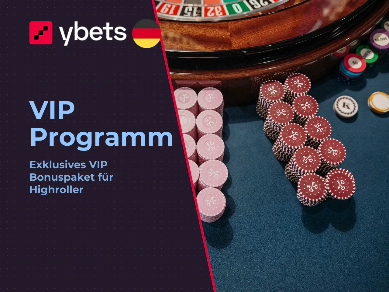 VIP-Willkommenspaket für High Roller. Für Spieler