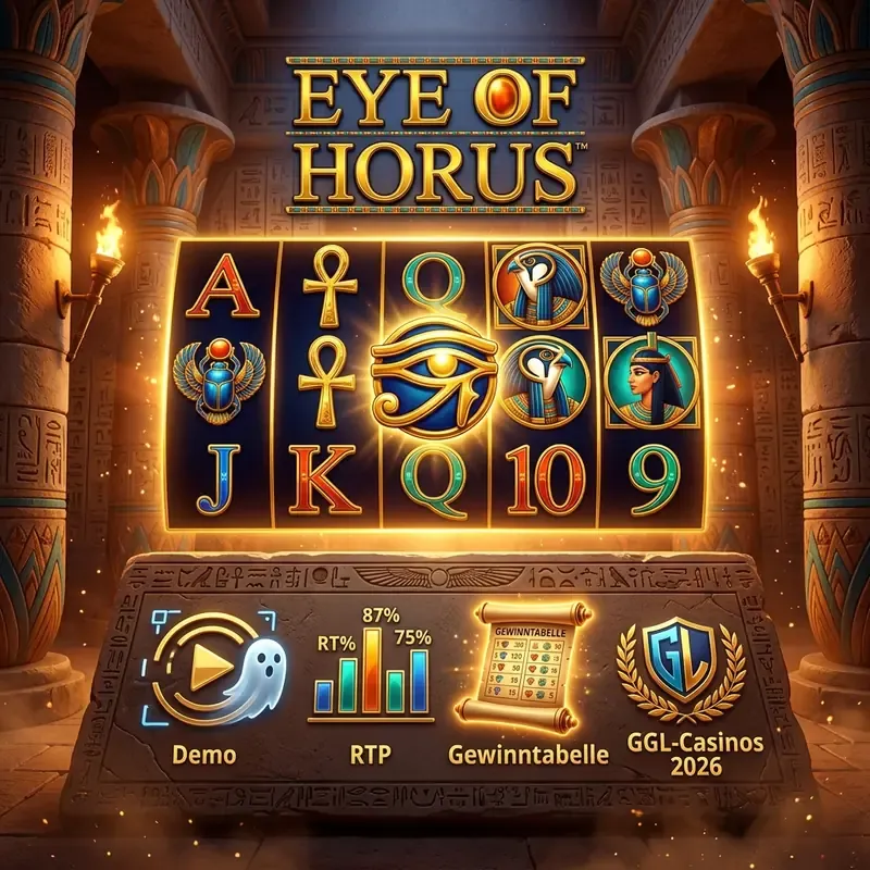 Eye of Horus spielen Slot kostenlos