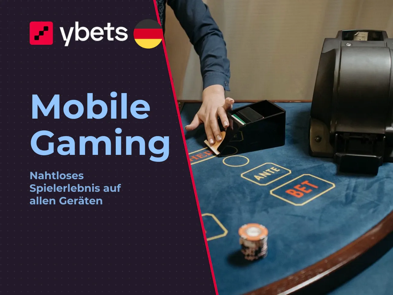 Desktop-Version und Mobile Play. Ybets vertreibt