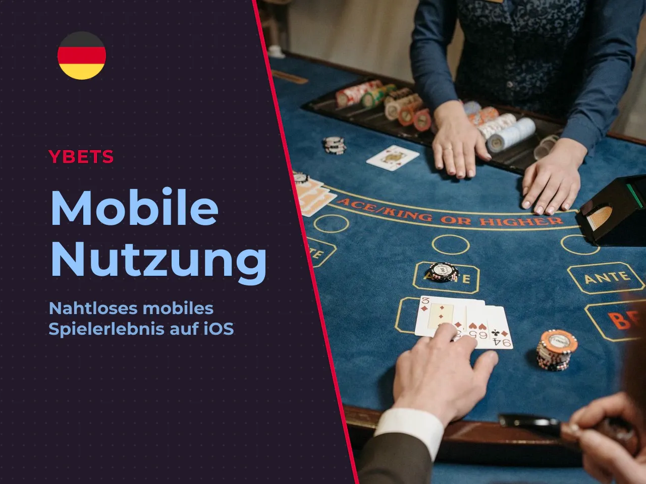 Ybets auf dem iPhone über die